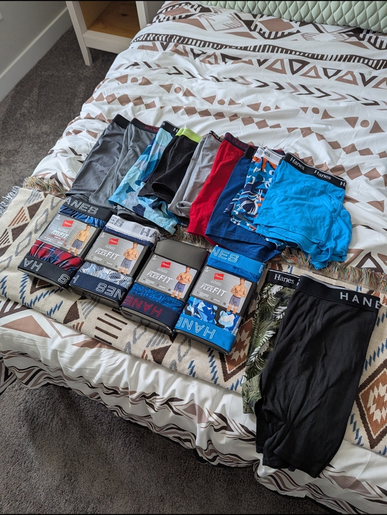 Hanes Other - Hanes Men’s Boxer Briefs Pack – Blue, Black, Gray, Red